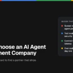 How to choose an AI agent development company: three-phase vendor scorecard featured image